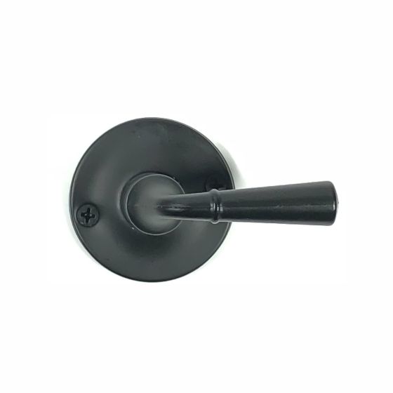Storm / Screen Door Tubular Latch Set - Brass Construction - Matte Black Finish - Sold as Set