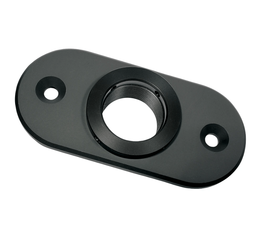 Sureclose Post Mounting Brackets For Center Mount Gate Hinges - Black Finish