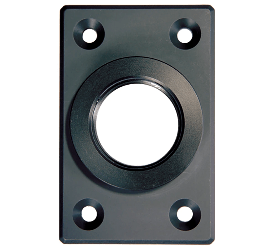 Sureclose Post Mounting Brackets For Center Mount Gate Hinges - Black Finish