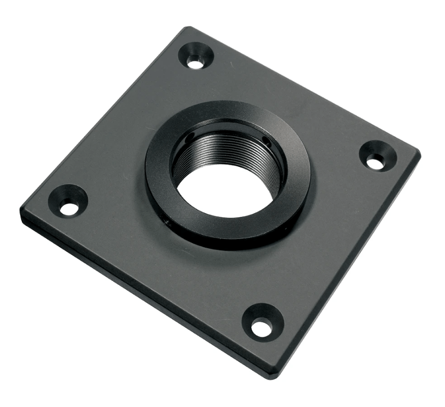 Sureclose Post Mounting Brackets For Center Mount Gate Hinges - Black Finish