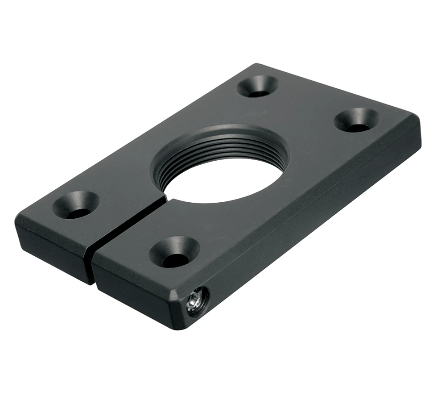 Sureclose Post Mounting Brackets For Center Mount Gate Hinges - Black Finish