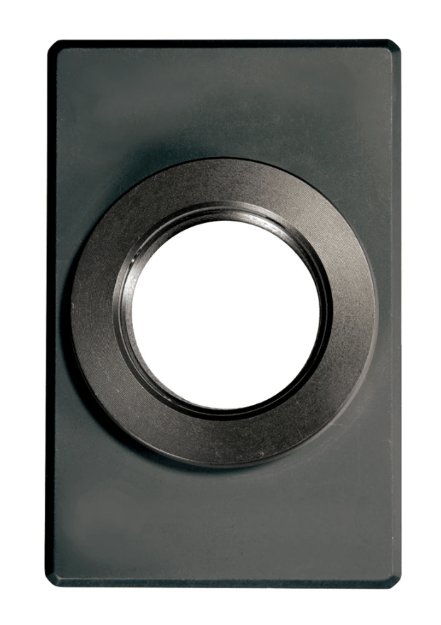 Sureclose Post Mounting Brackets For Center Mount Gate Hinges - Black Finish