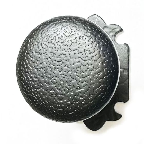 Textured Dummy Knob - Warwick Rose - Iron - Matte Black Finish - Sold Individually