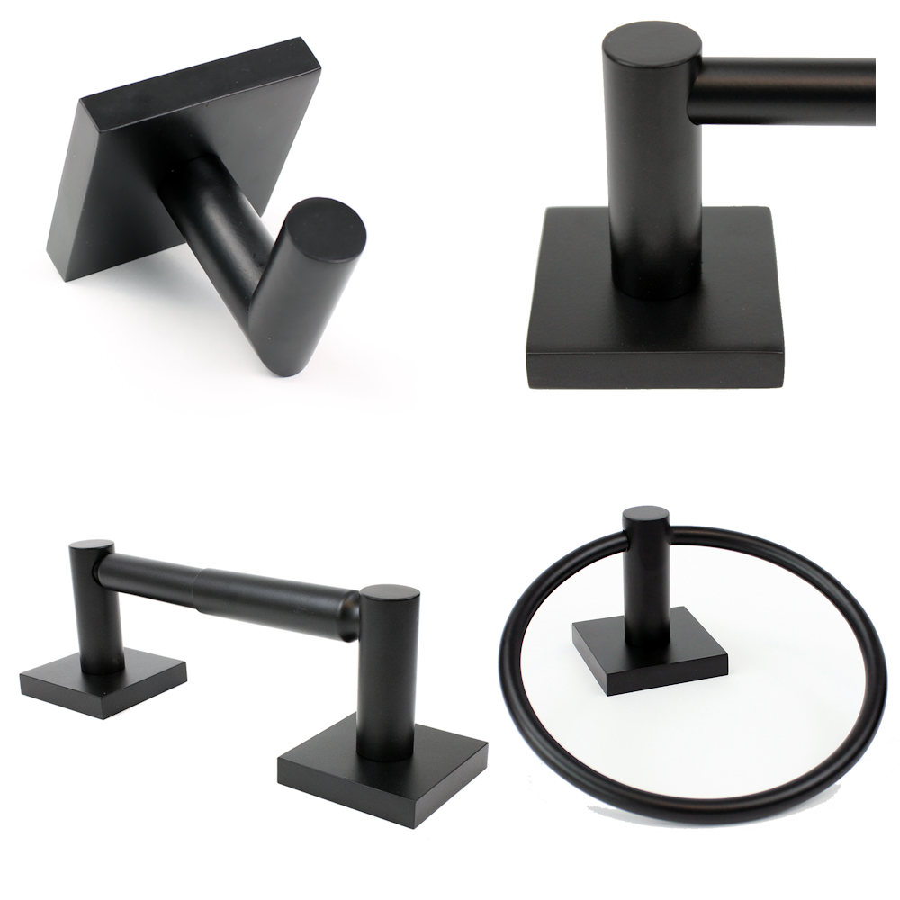 Urban Bathroom Hardware Collection - Multiple Finishes Available - Sold as Set