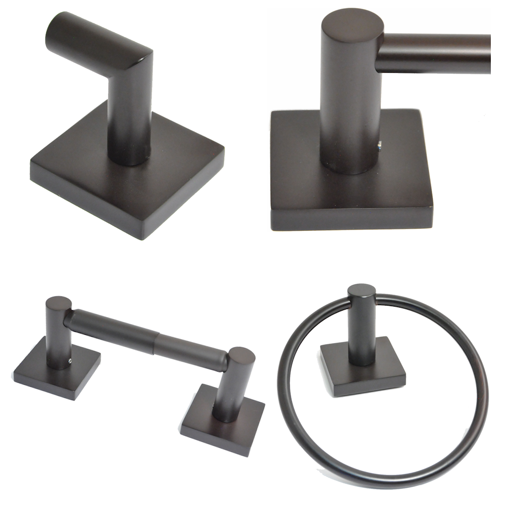 Urban Bathroom Hardware Collection - Multiple Finishes Available - Sold as Set