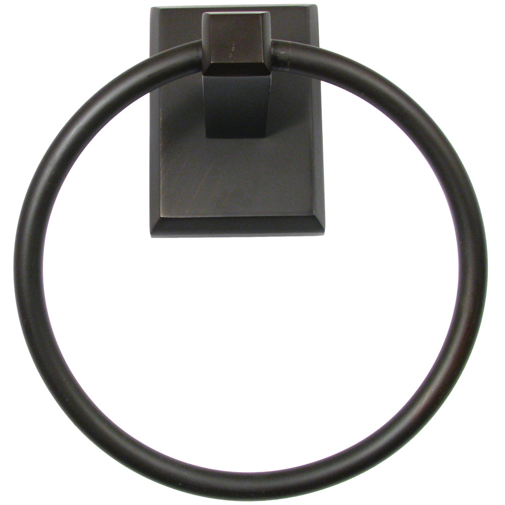 Utica Towel Ring Holder - Oil Rubbed Bronze Finish - Sold Individually