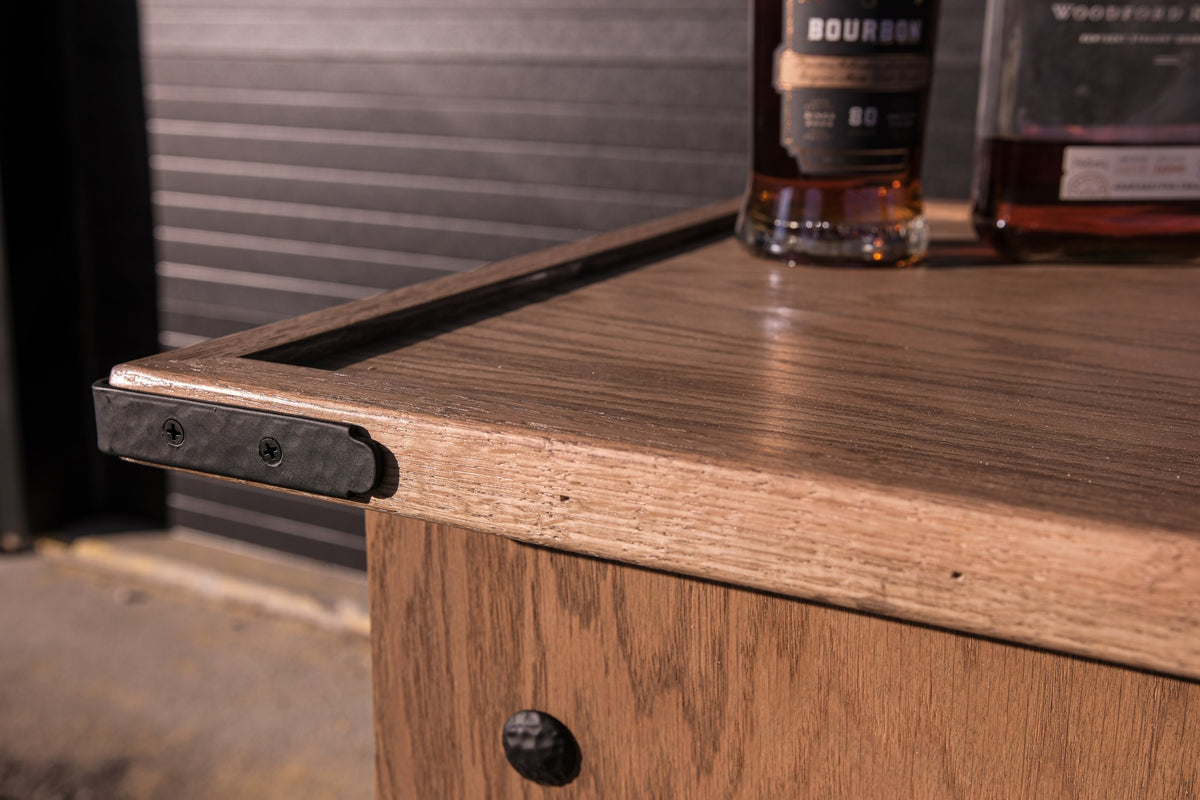 Portable Saloon - Whisky Bar - Solid Oak - Made in the USA