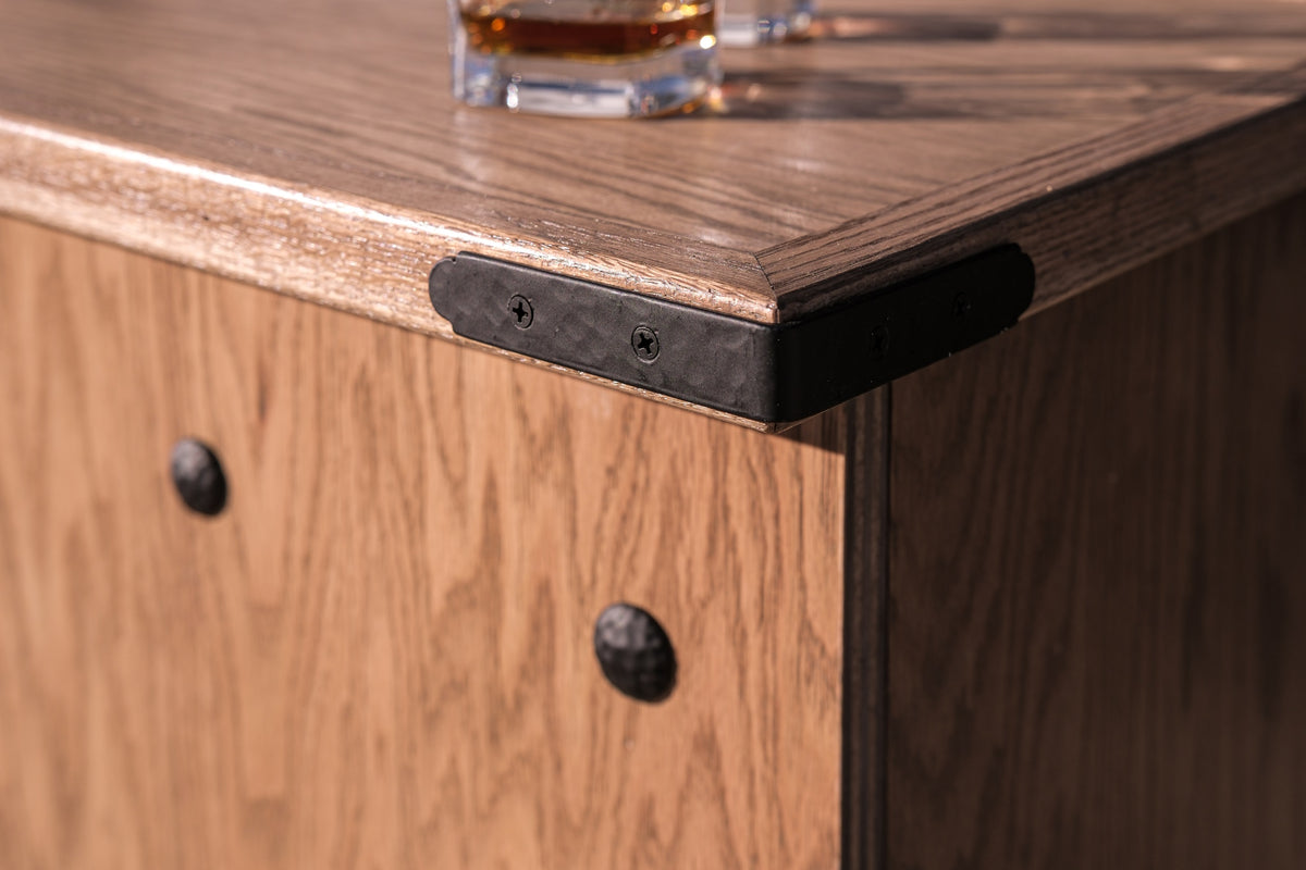 Portable Saloon - Whisky Bar - Solid Oak - Made in the USA