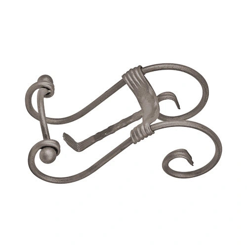 Wine Rack Display - Single Bottle - Hand Forged Steel - 11-3/8" Inch x 5-1/8" Inch - Multiple Finishes Available - Sold Individually