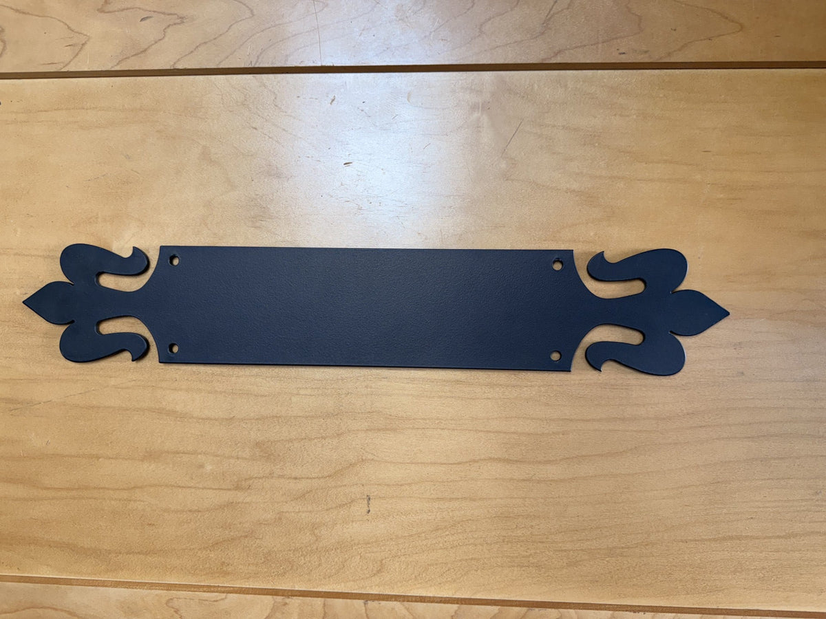 CLEARANCE/DISCONTINUED  FLEUR DE LIS PUSH PLATE
