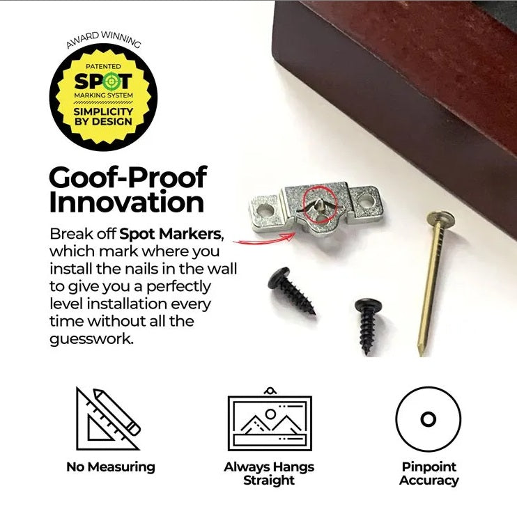 Smart Picture Hangers | Up to 10lbs - Sold in a Kit
