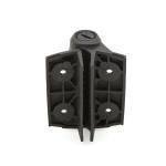 Self-Closing Gate Hinges - 2 Legs For Fixed Gate Gap (13/16") - Black Finish - For Metal Gates - 2 Pack