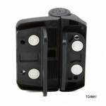 Self-Closing Multi-Adjustable Gate Spring Hinge - Gate Gap (7/8" - 1-1/2") - Black Finish - For Metal, Vinyl Or Wood Gates - 2 Pack