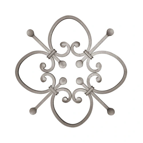 1/2" Forged Steel Rosette 19- 5/16" Diameter. UNFINISHED