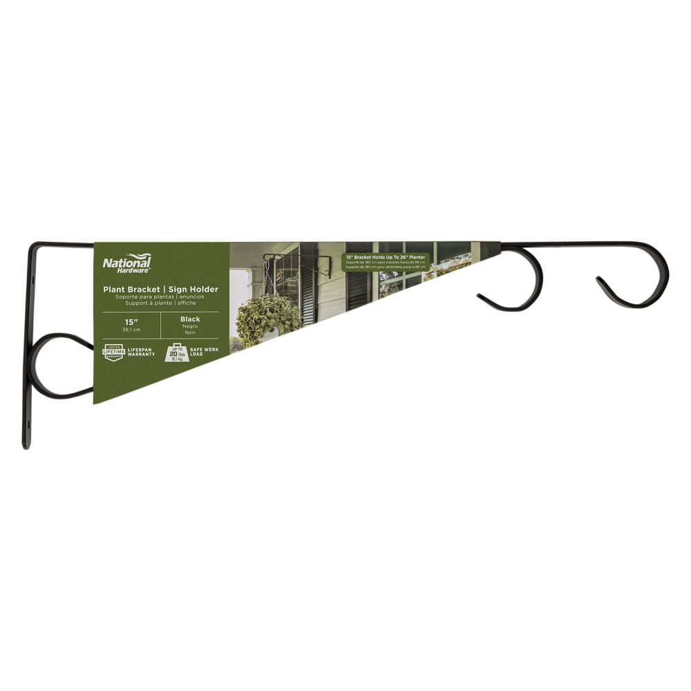 Plant Bracket/Sign Holder - Black - Sold Individually