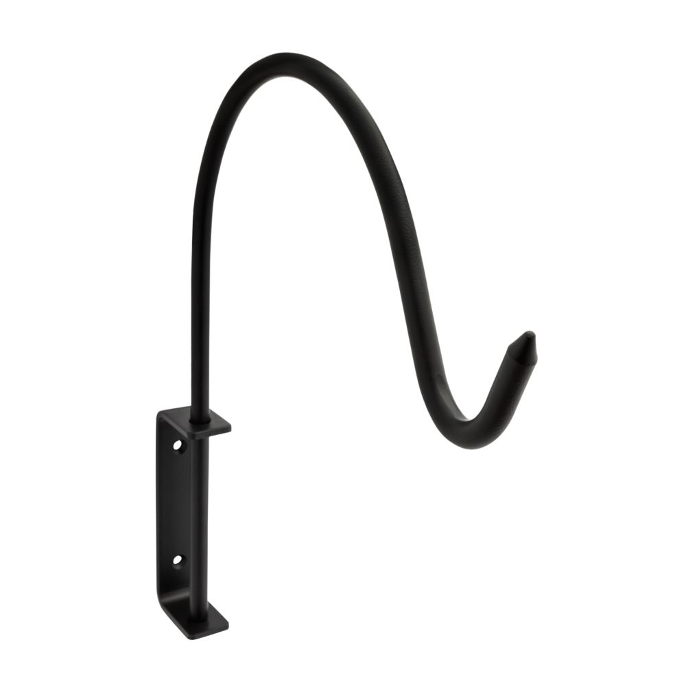 Curved Hanging Plant Wall Bracket - Black - Sold Individually