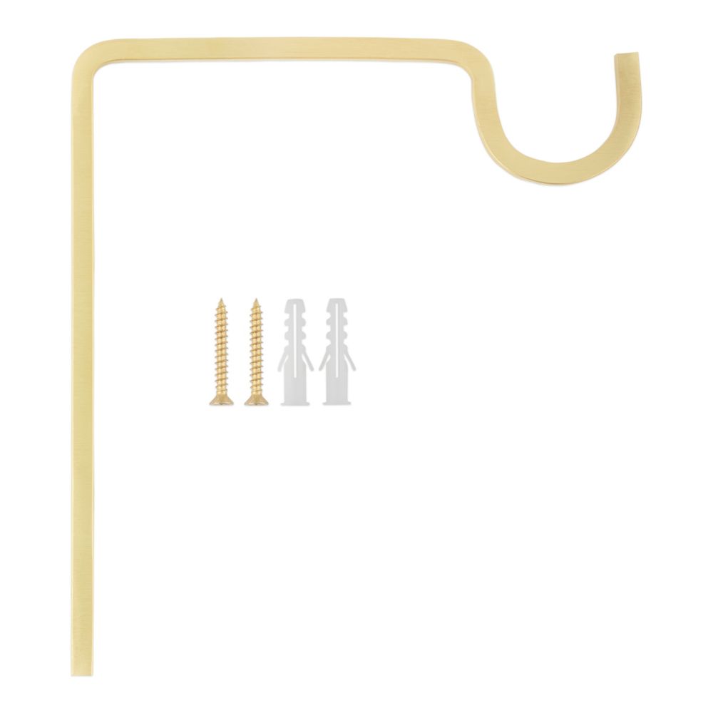 Long Utility Wall Hook - Multiple Finishes - 9" Long