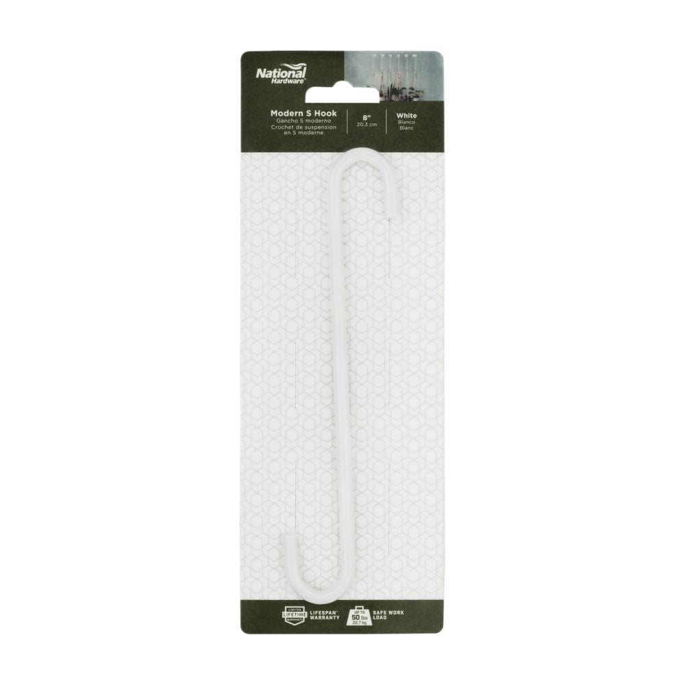 Modern S Hook Large - Multiple Finishes - Sold Individually