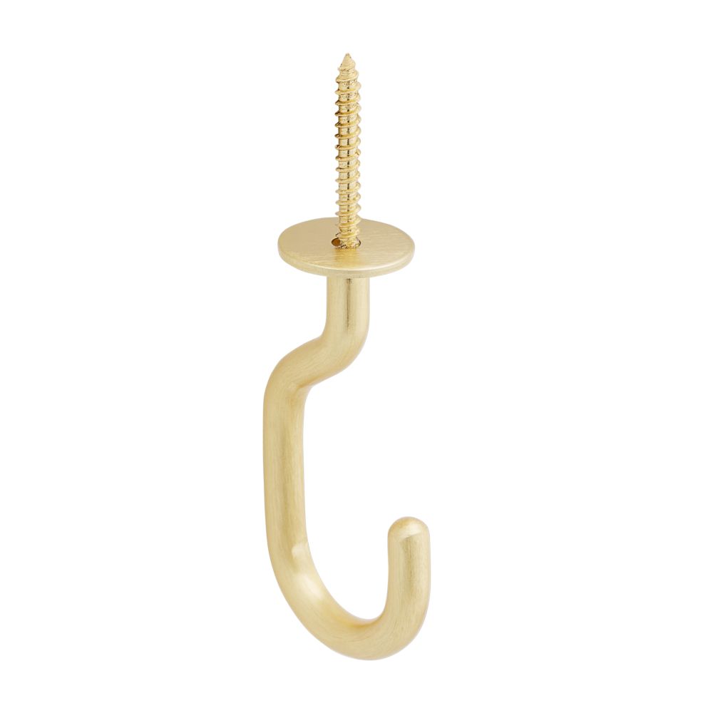 Modern Ceiling J Hook - Multiple Finishes - Sold Individually