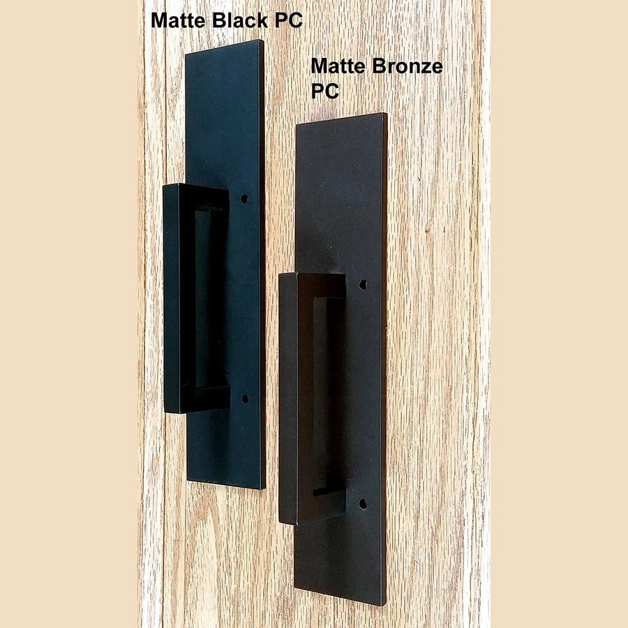 Plain Rectangular Style Door Pull - Barn Door Handle - 10 Inches - Multiple Finishes Available
