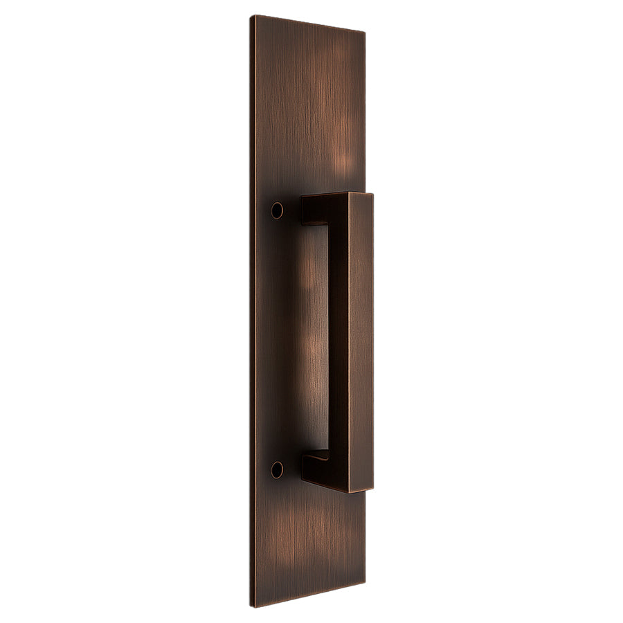 Plain Rectangular Style Door Pull - Barn Door Handle - 10 Inches - Multiple Finishes Available