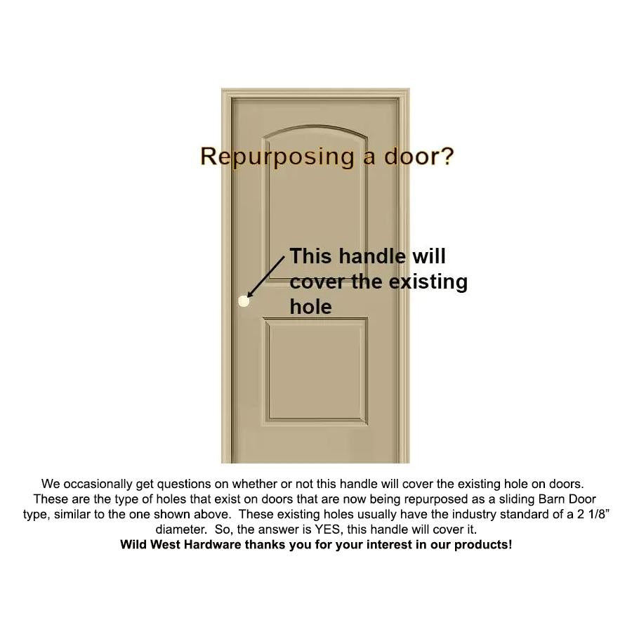 Modern Contemporary Raised Rectangular Door Pulls for Interior or Exterior Doors - sold as pair