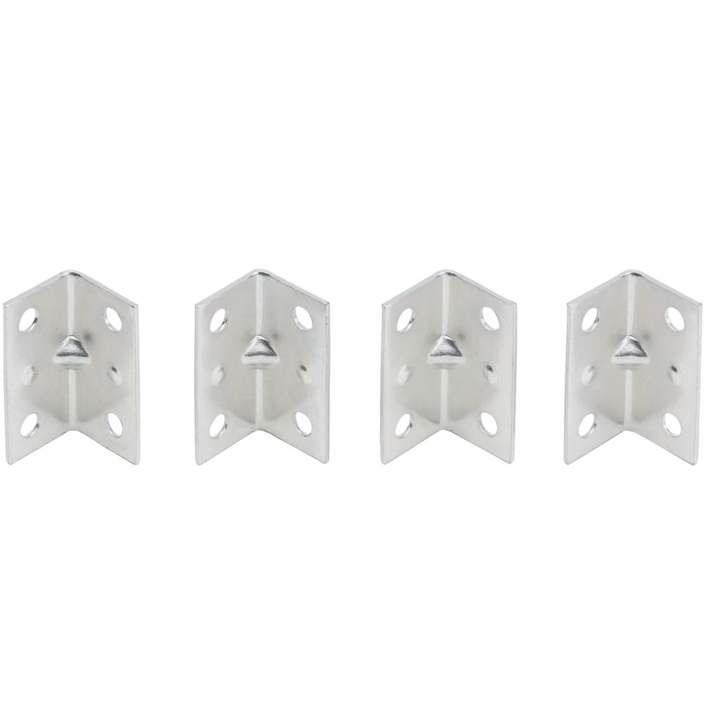 Corner Brace - Multiple Sizes Available - Zinc Plated - 4 Pack