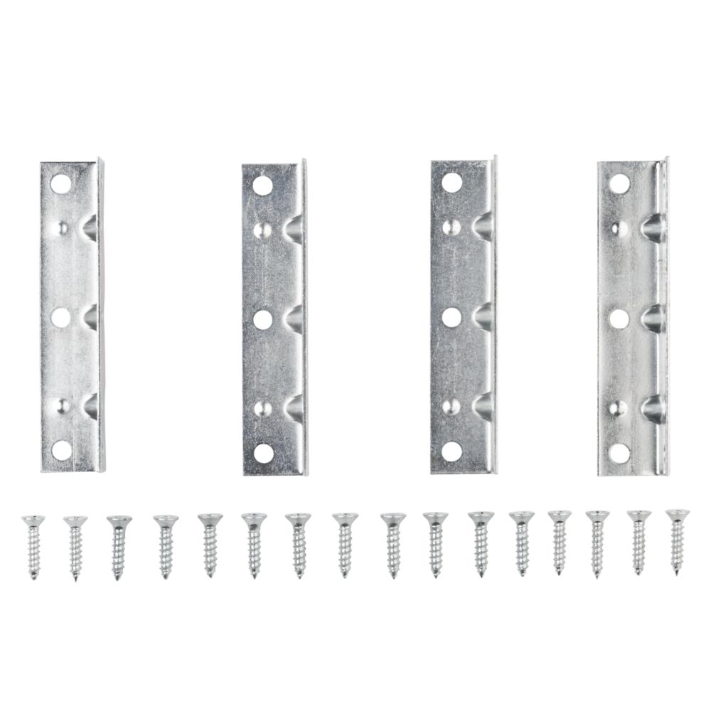 Corner Brace - Multiple Sizes Available - Zinc Plated - 4 Pack