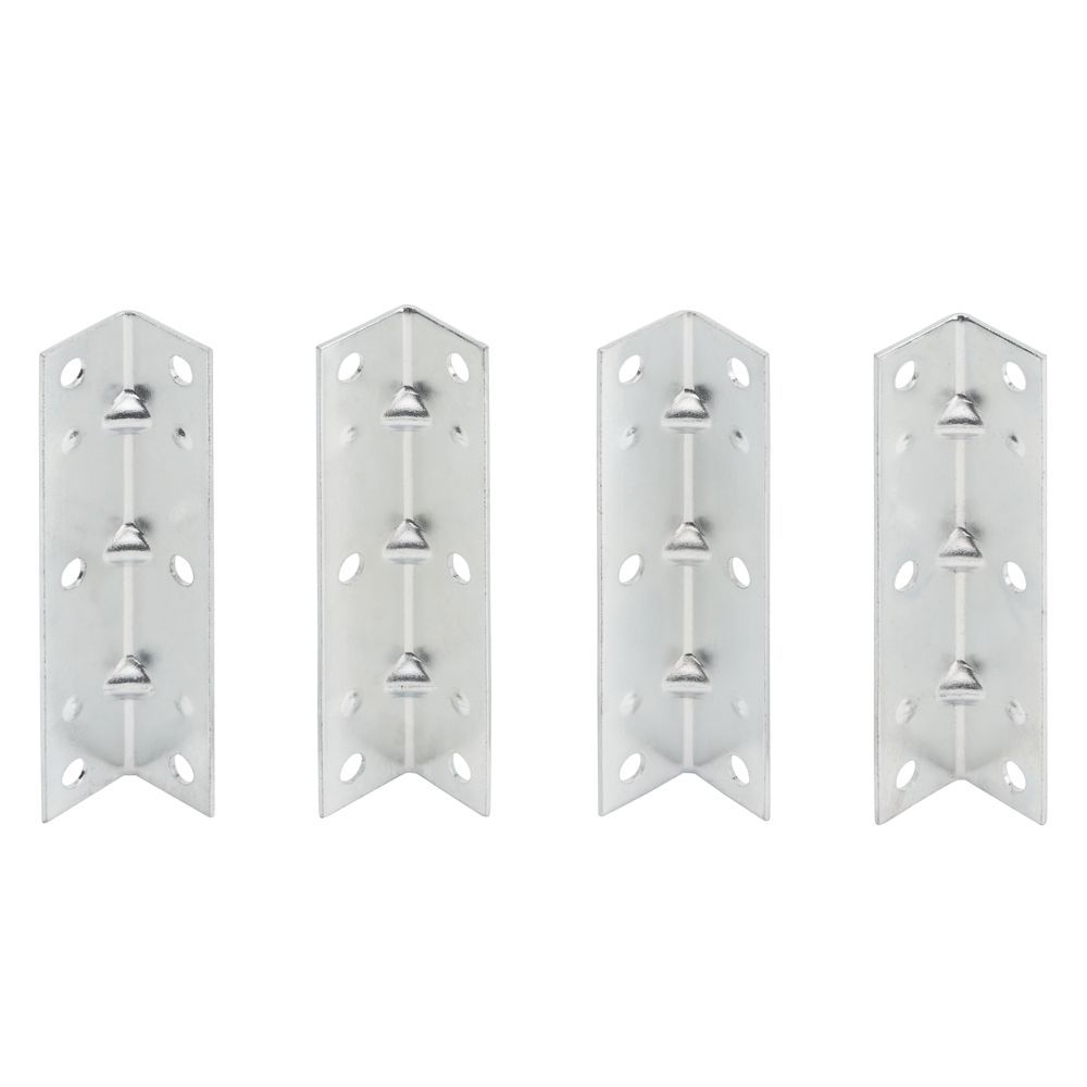 Corner Brace - Multiple Sizes Available - Zinc Plated - 4 Pack