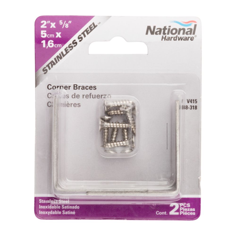 Corner Brace - Multiple Sizes Available - 2 Pack