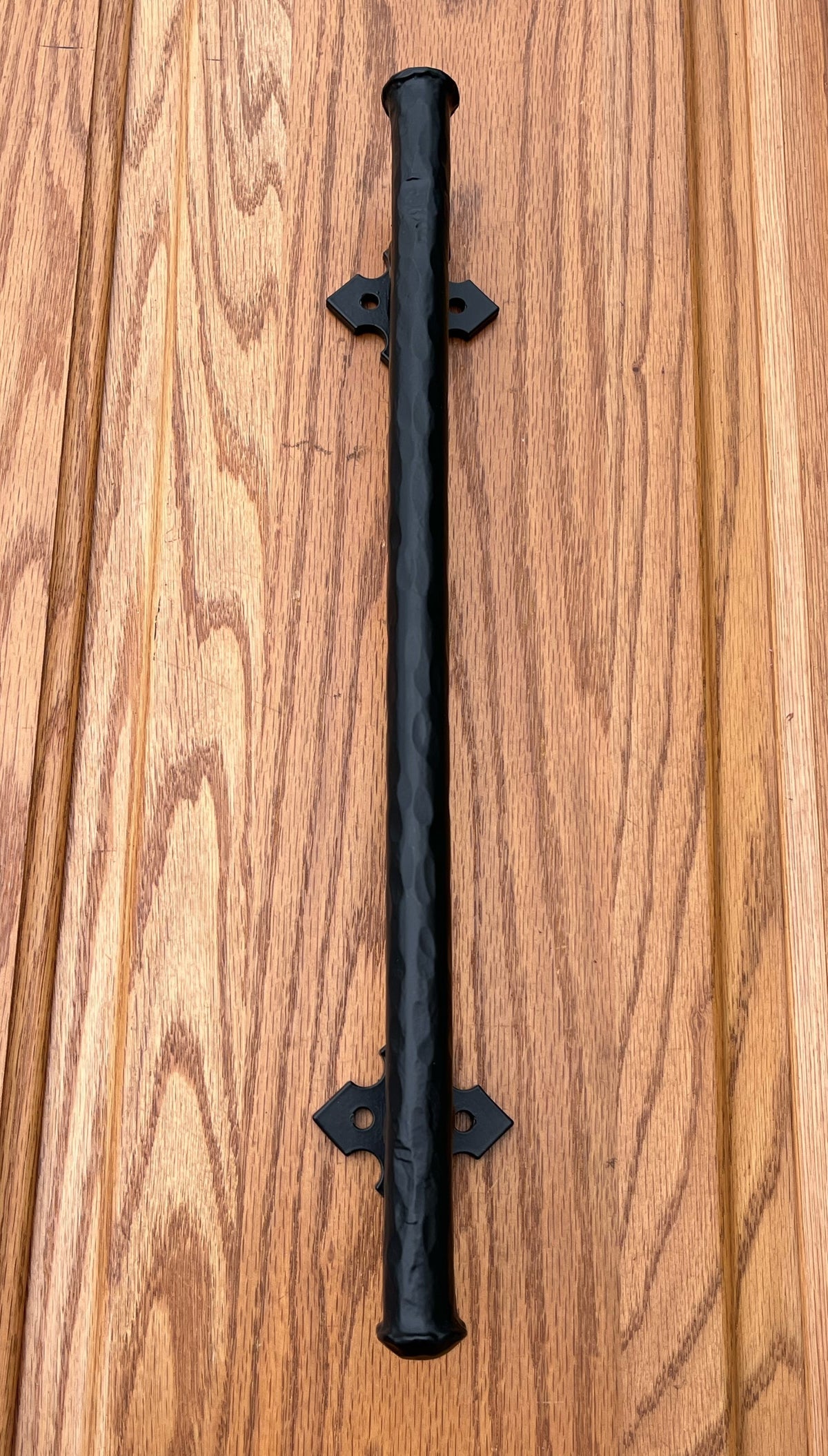 Clearance  3/4&quot; Dia x 16&quot; Length - Barn Door Handle - Door Pull with Decorative Base