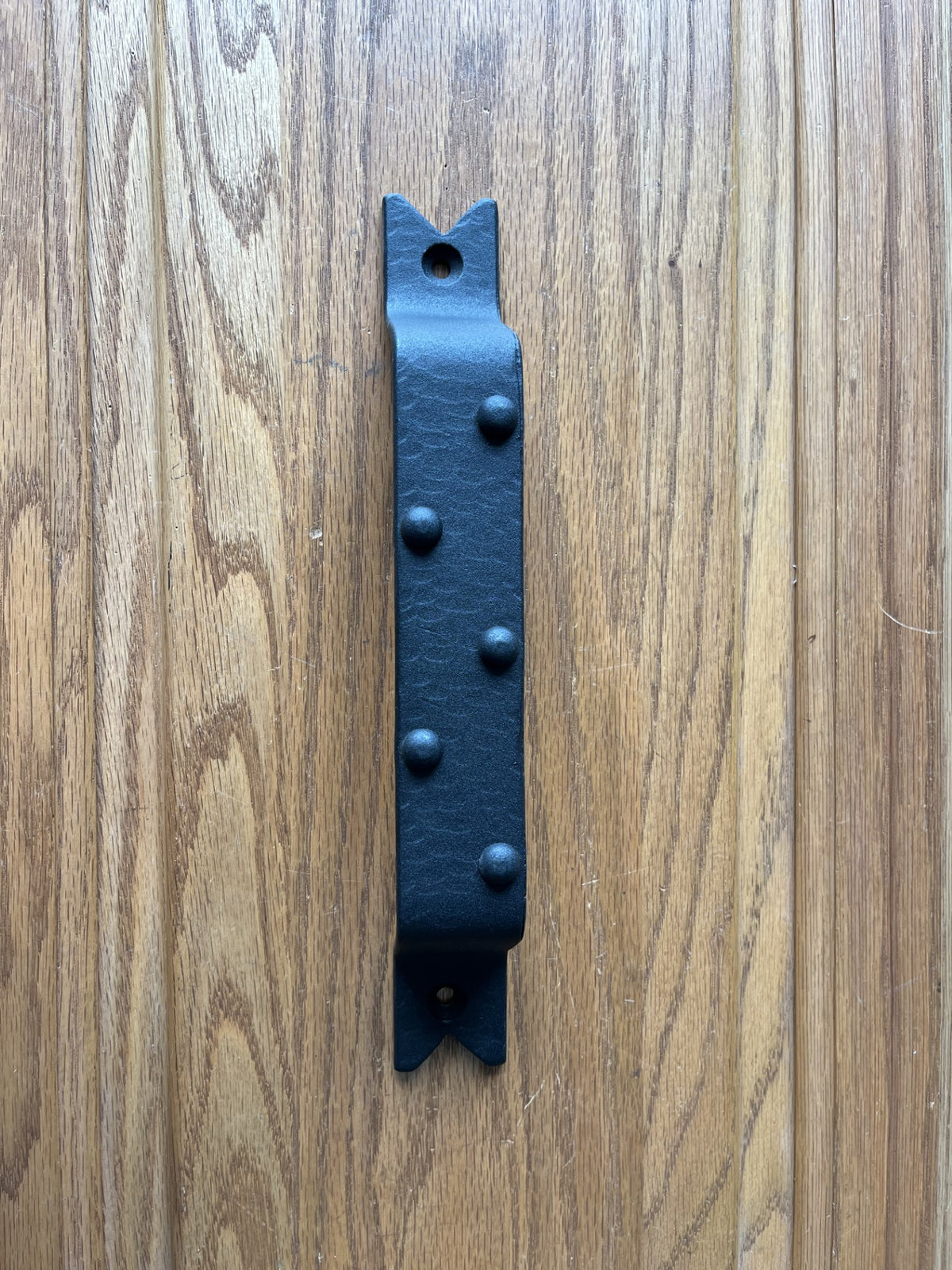 CLEARANCE: 40% OFF Door Pull with Decorative Clavos - Barn Door Handle-Black