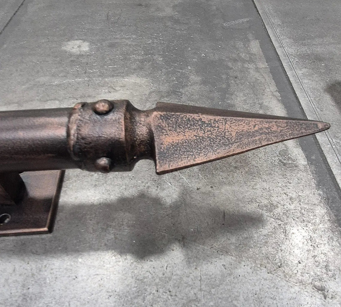 Viking Door Pull,  Large, Decorative Iron Door Pull