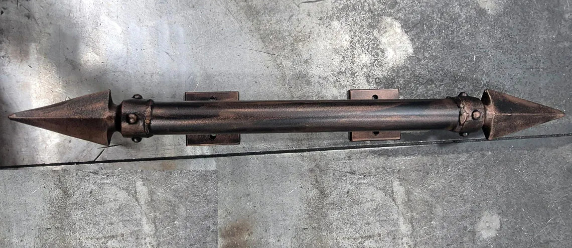 Viking Door Pull,  Large, Decorative Iron Door Pull