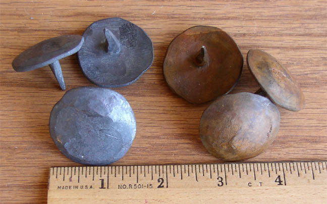 Heavy Duty Rustic Clavos 1 1/2" dia. Solid iiron - Wild West Hardware