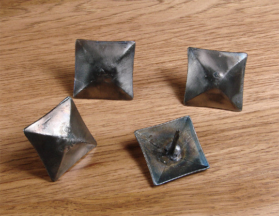 Premium 1 1/2" x 1 1/2" Pyramid Clavos, Hand forged iron - Wild West Hardware