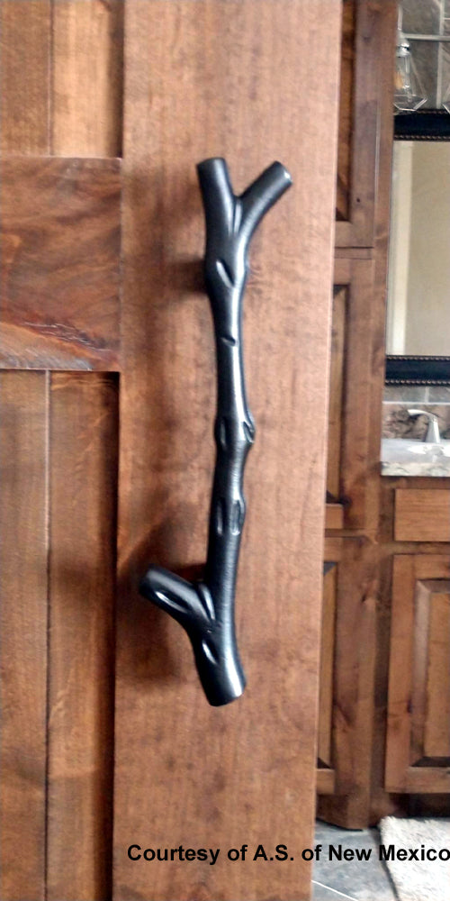 Tree Branch Pull and Flush - Barn Door Handle - Wild West Hardware