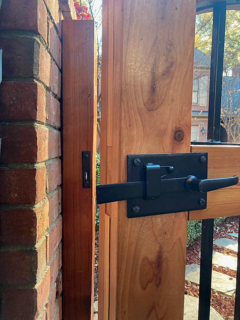 Gate Latch Kit-Cottage Style with Levers (Left Hand) Two Way Gate Latch
