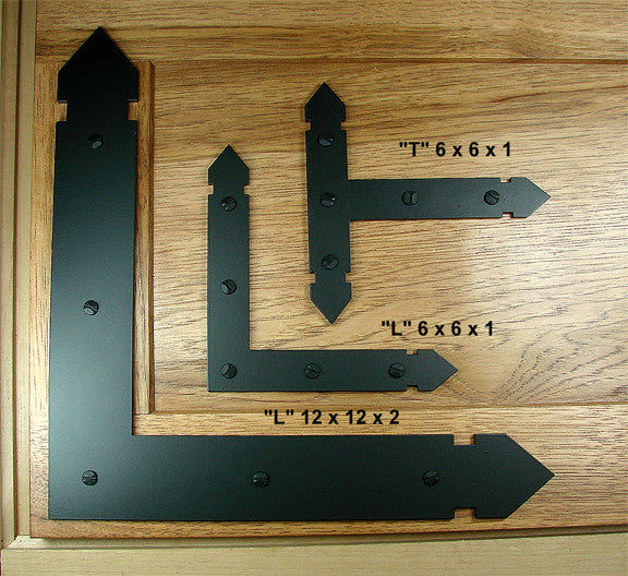 Premium Brackets with distinctive notches - Corner Braces - Wild West Hardware