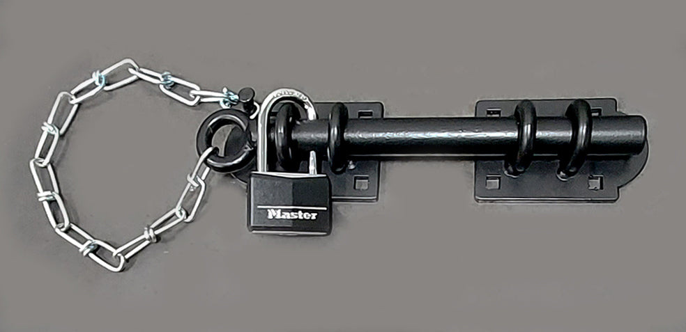 Adjustable heavy-duty slide lockable bolt lock