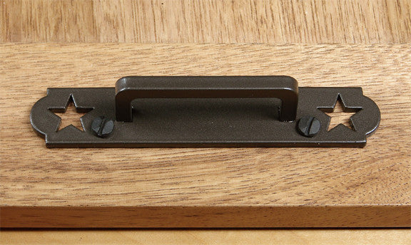 Americana Drawer Pull #1  Dark Bronze Powder Coat finish - Wild West Hardware
