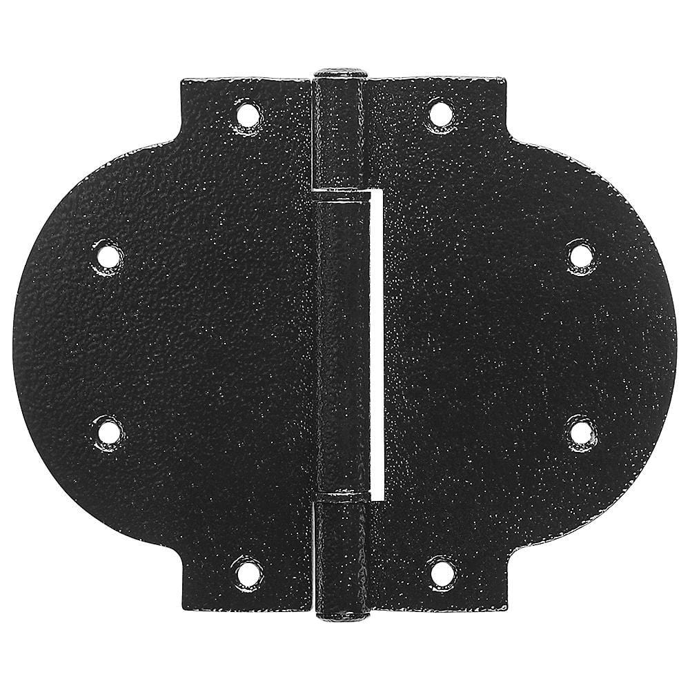 Reversible T-hinges - decorative - black - 4 inches