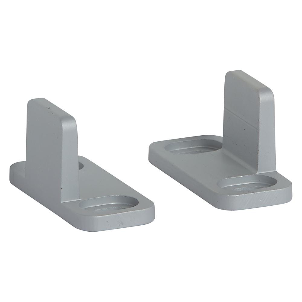 Image of interior sliding barn door double floor guide in grey