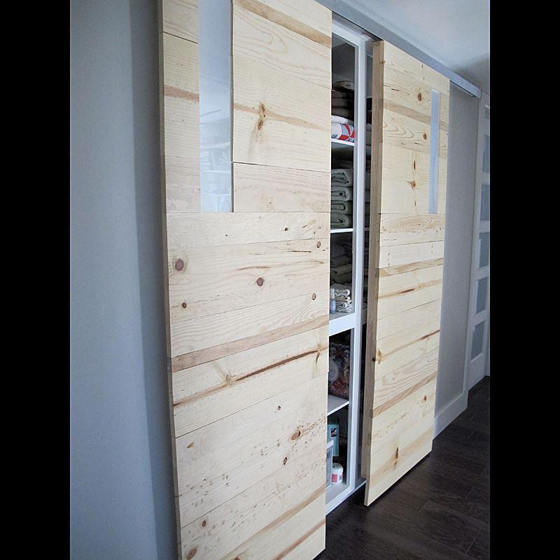 Barn Door Hardware - Modern Aluminum - 96 Inch Track for 48 Inch Doors