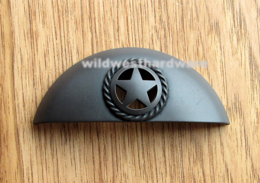 Bin Pull with Star and rope effect - Wild West Hardware