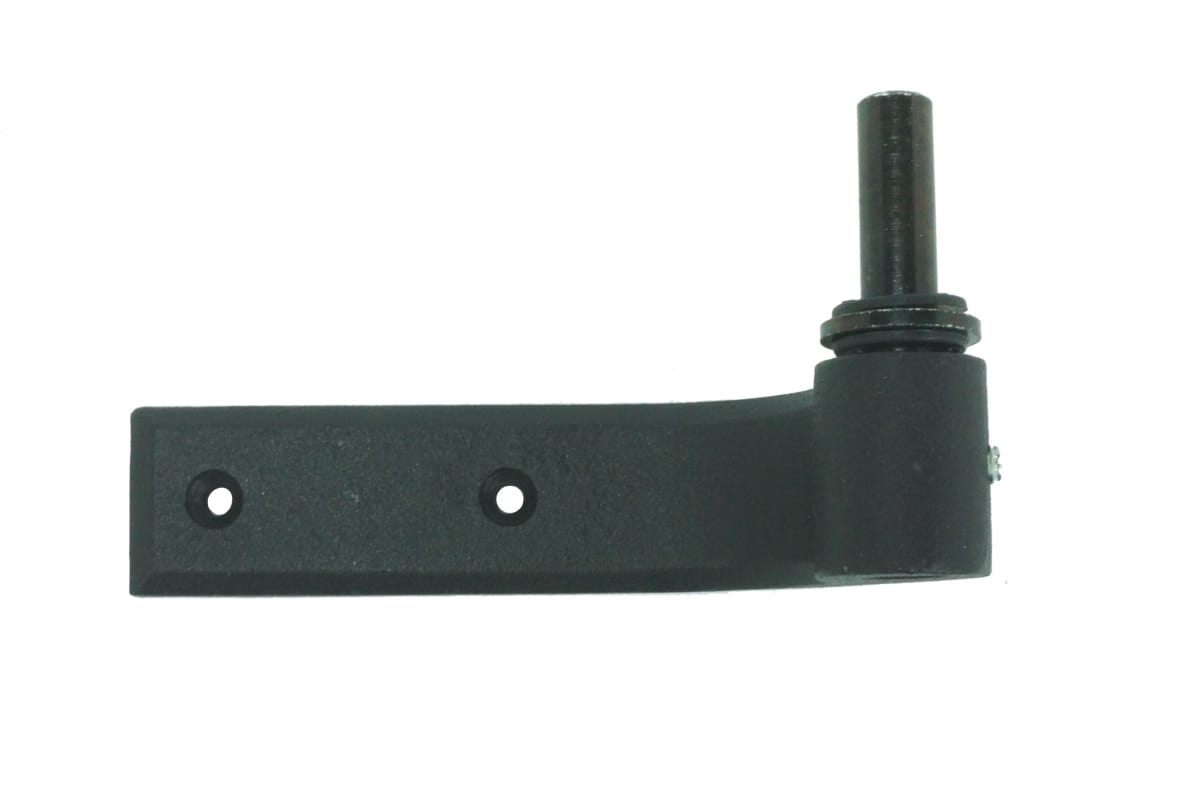 Brick / Special Purpose Pintle - For Shutter Hinges - 1-1/2&quot; Inch Offset - Cast Iron - Black Powder Coat - Sold Individually