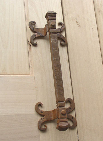Bridge Door Pull with Mustache Mounts - Wild West Hardware