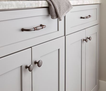 Cabinet Knobs - Edona Series - 1-1/4" Inch - Oil Rubbed Bronze Finish - Sold Individually