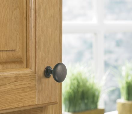 Cabinet Knobs - Edona Series - 1-1/4" Inch - Oil Rubbed Bronze Finish - Sold Individually