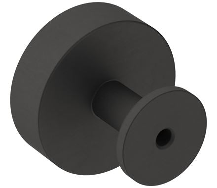 Cabinet Knobs - Radius Series - 1-1/4&quot; Inch - Stainless Steel - Matte Black Finish - Sold Individually